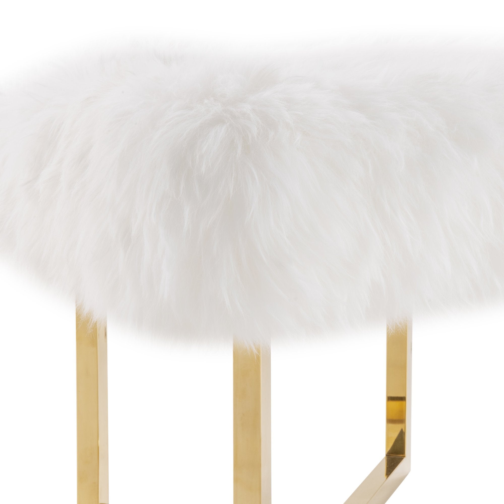 Carmelo Sheepskin Ottoman - living-essentials