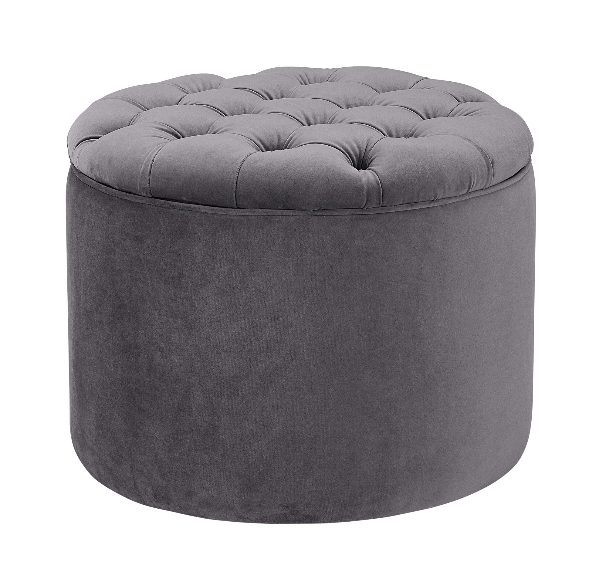 Queen Velvet Storage Ottoman - living-essentials