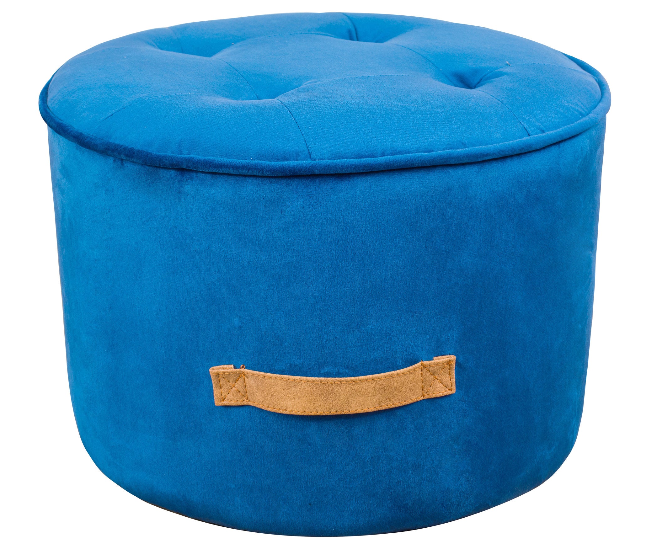 Lucille Velvet Ottoman - living-essentials