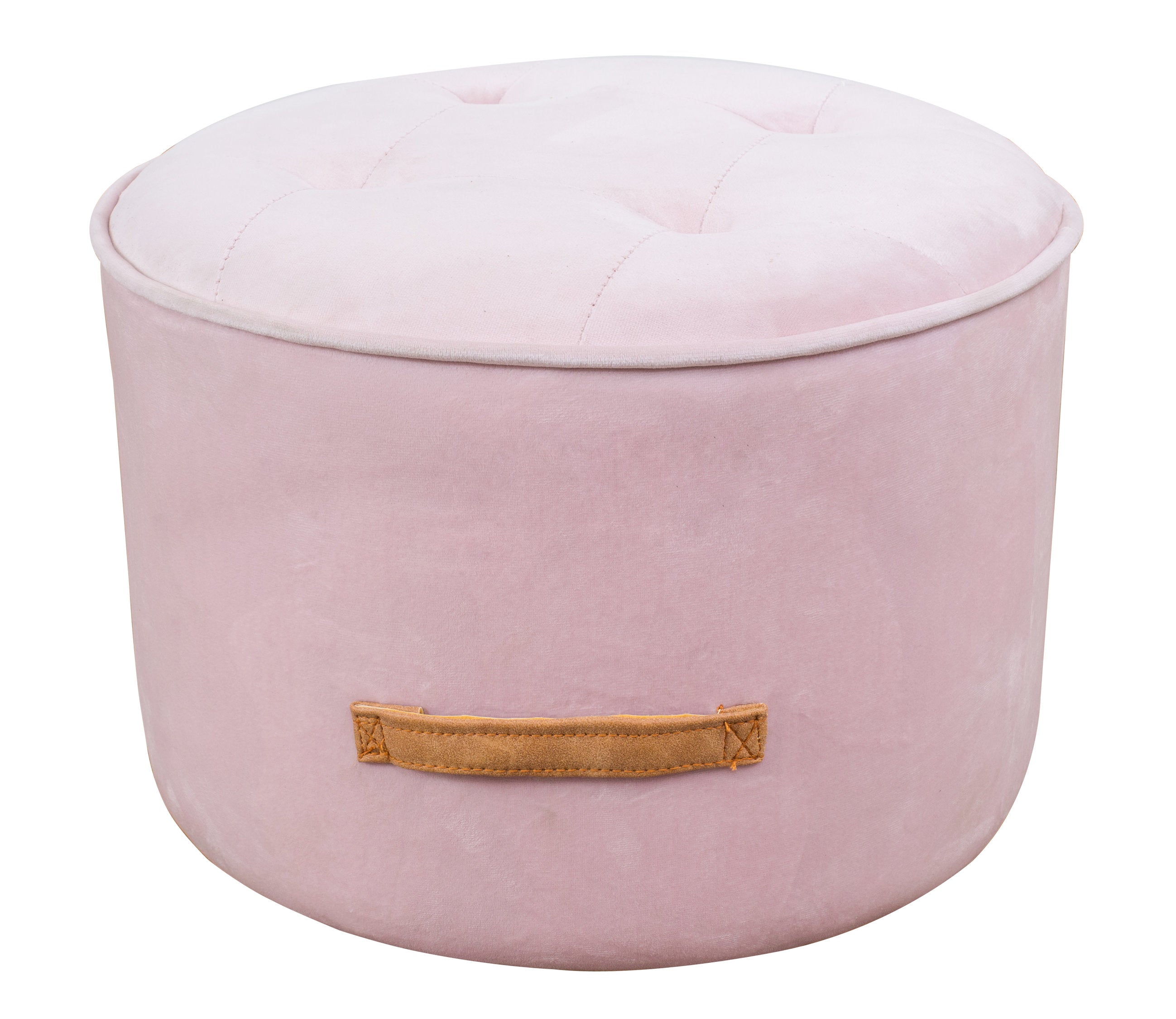 Lucille Velvet Ottoman - living-essentials