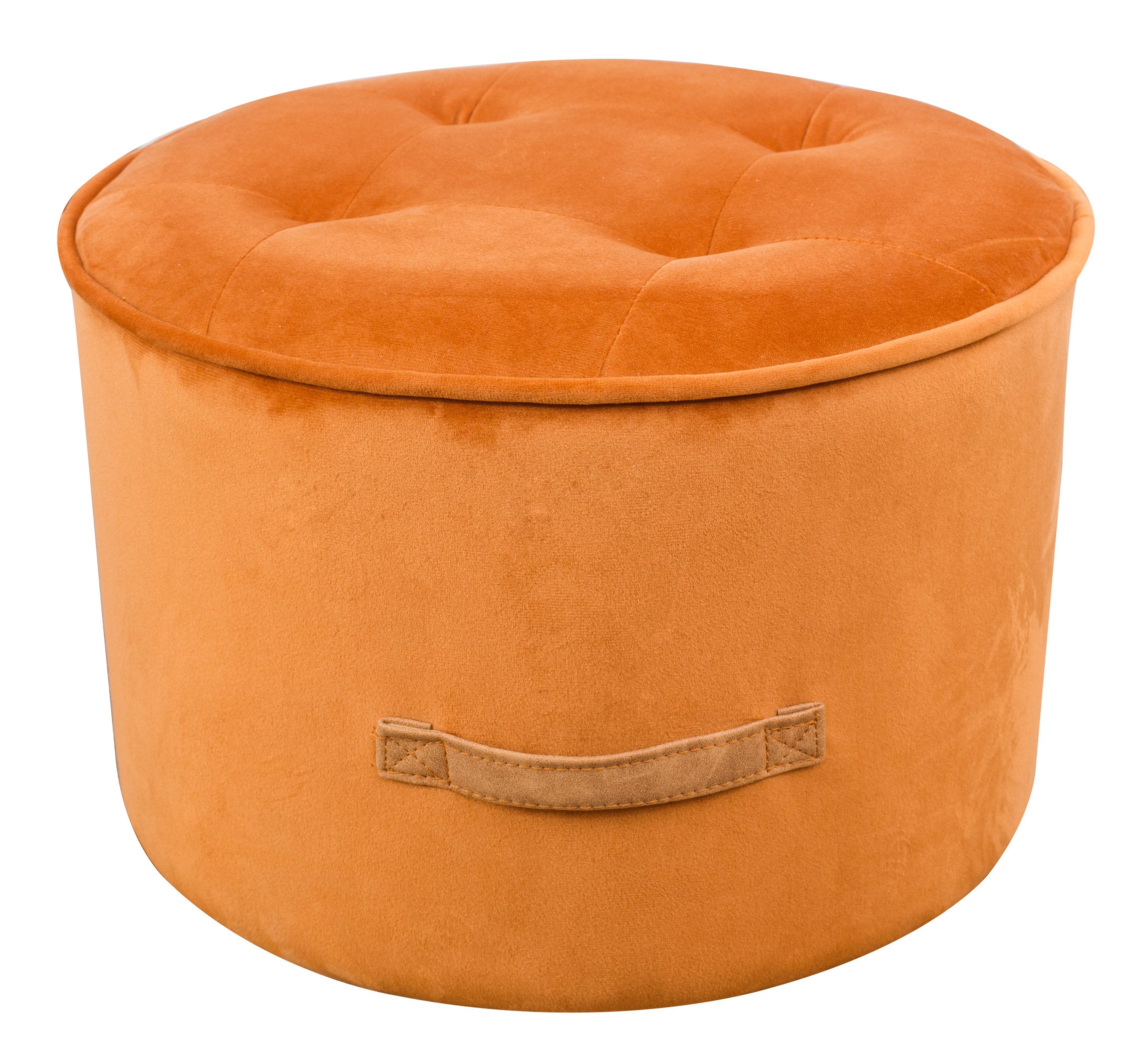 Lucille Velvet Ottoman - living-essentials