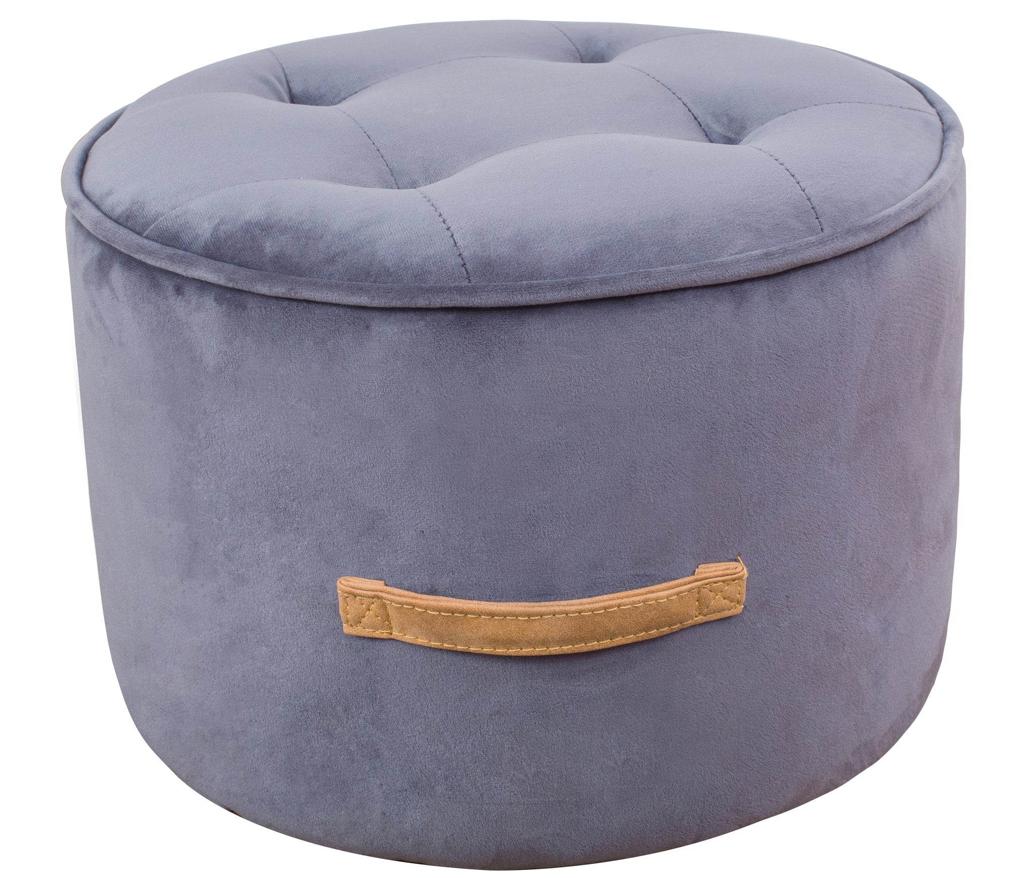 Lucille Velvet Ottoman - living-essentials