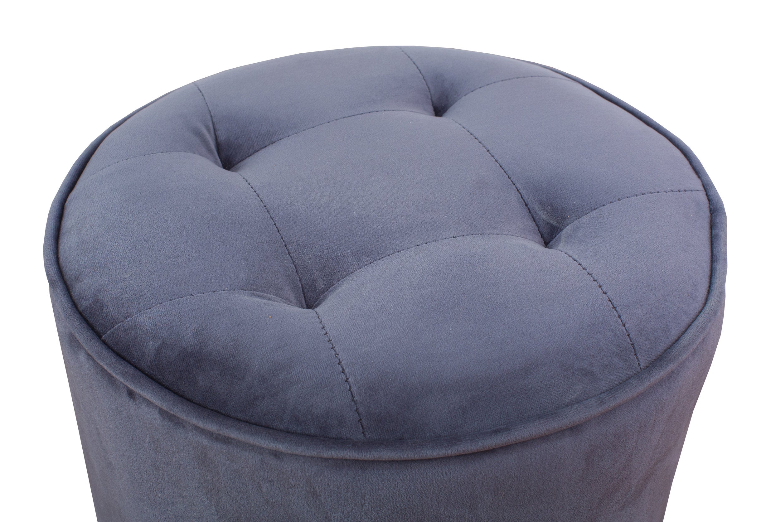 Lucille Velvet Ottoman - living-essentials