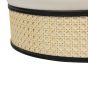 Fayette Cream Velvet Ottoman