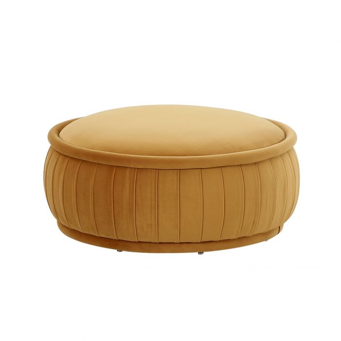 Adelle Velvet Ottoman