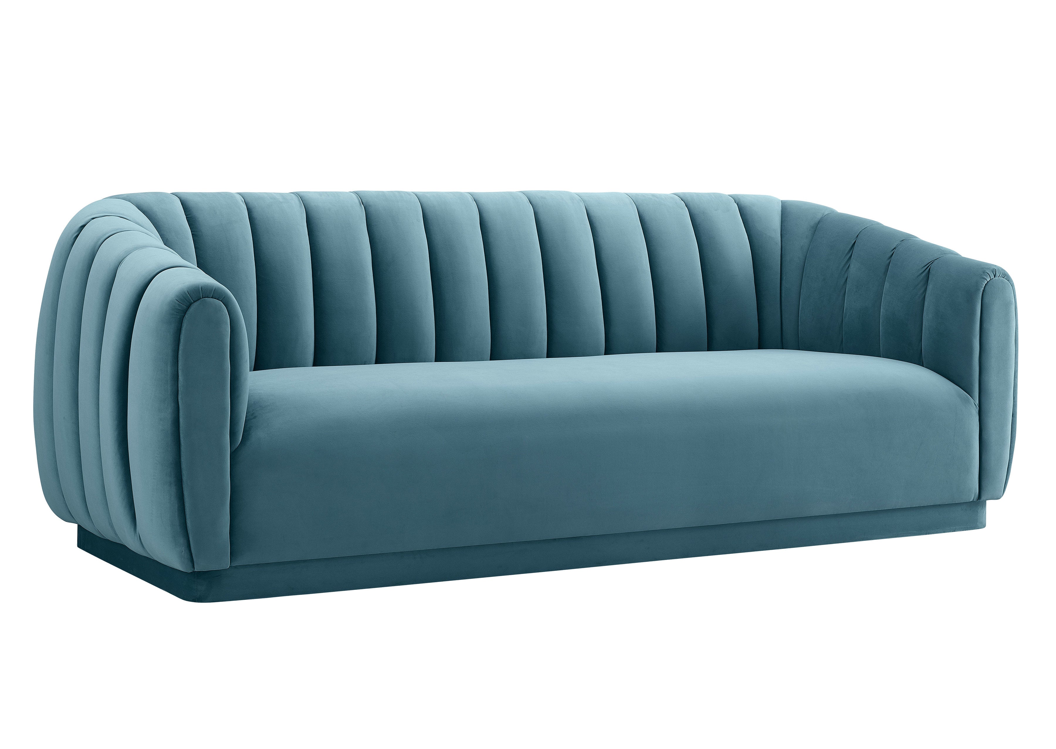 Hamptons Velvet Sofa - living-essentials