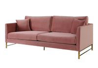 Malinda Velvet Sofa - living-essentials