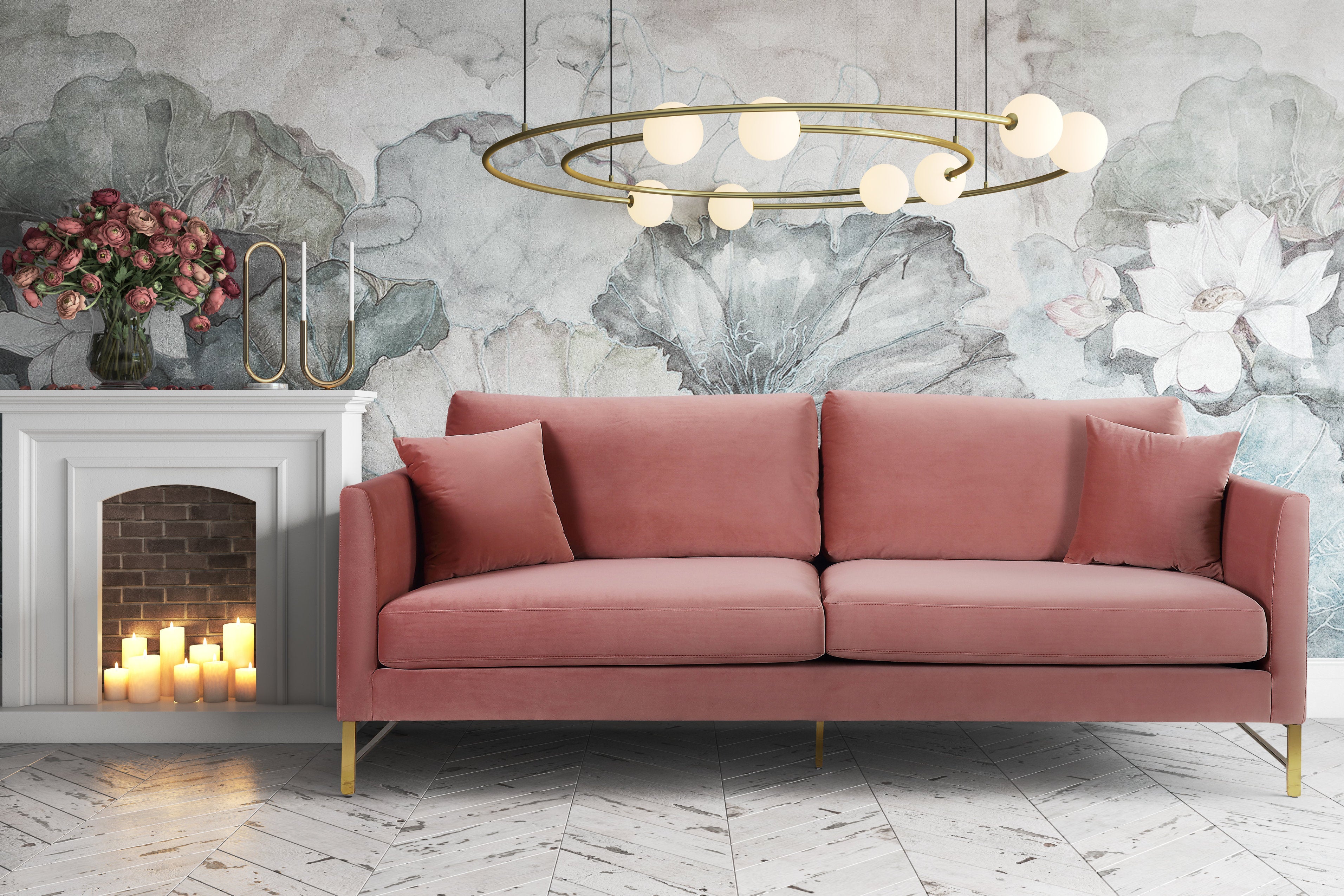 Malinda Velvet Sofa - living-essentials