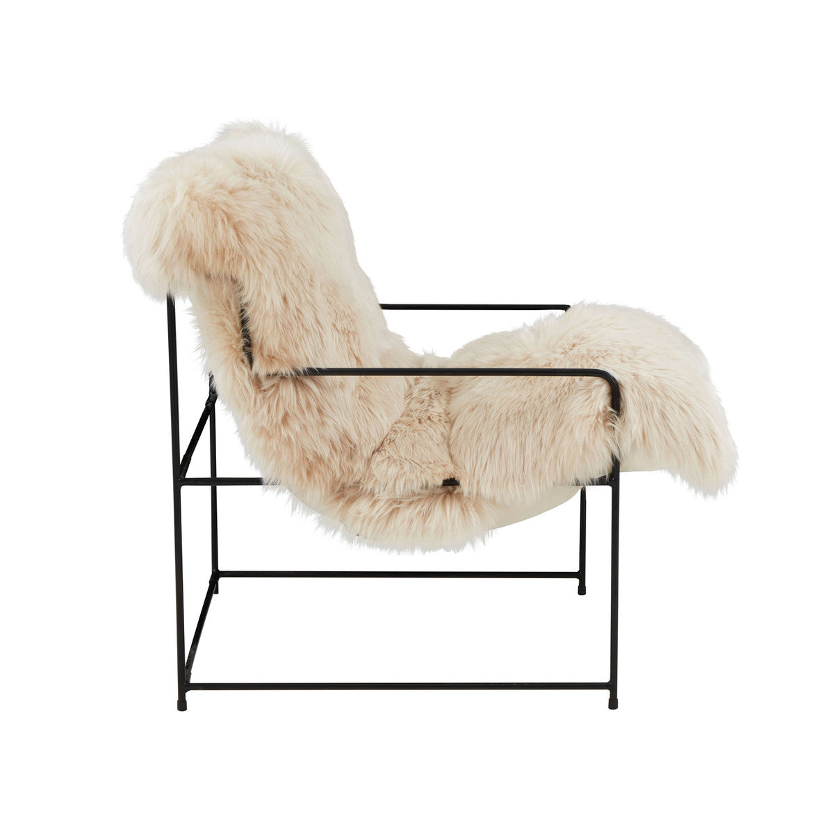 Sophia Genuine Sheepskin Lounge Chair