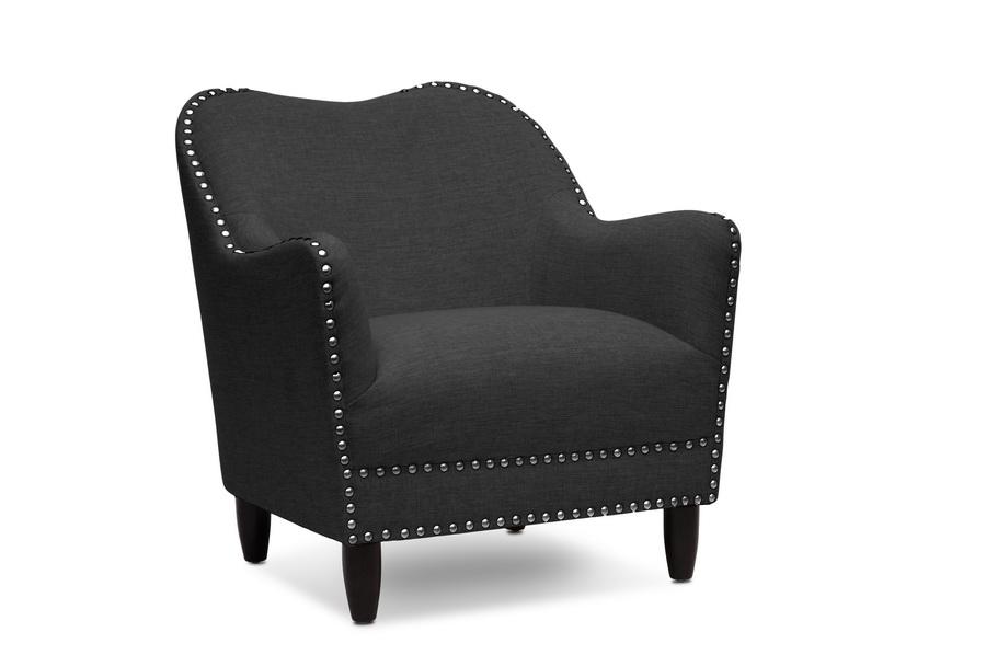 Saffire Gray Linen Modern Accent Chair - living-essentials