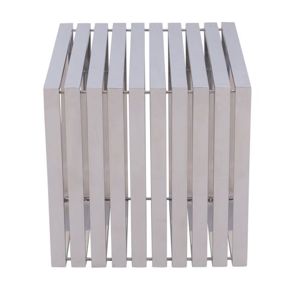 Emfurn Modern Stainless Steel Trapezium Bench