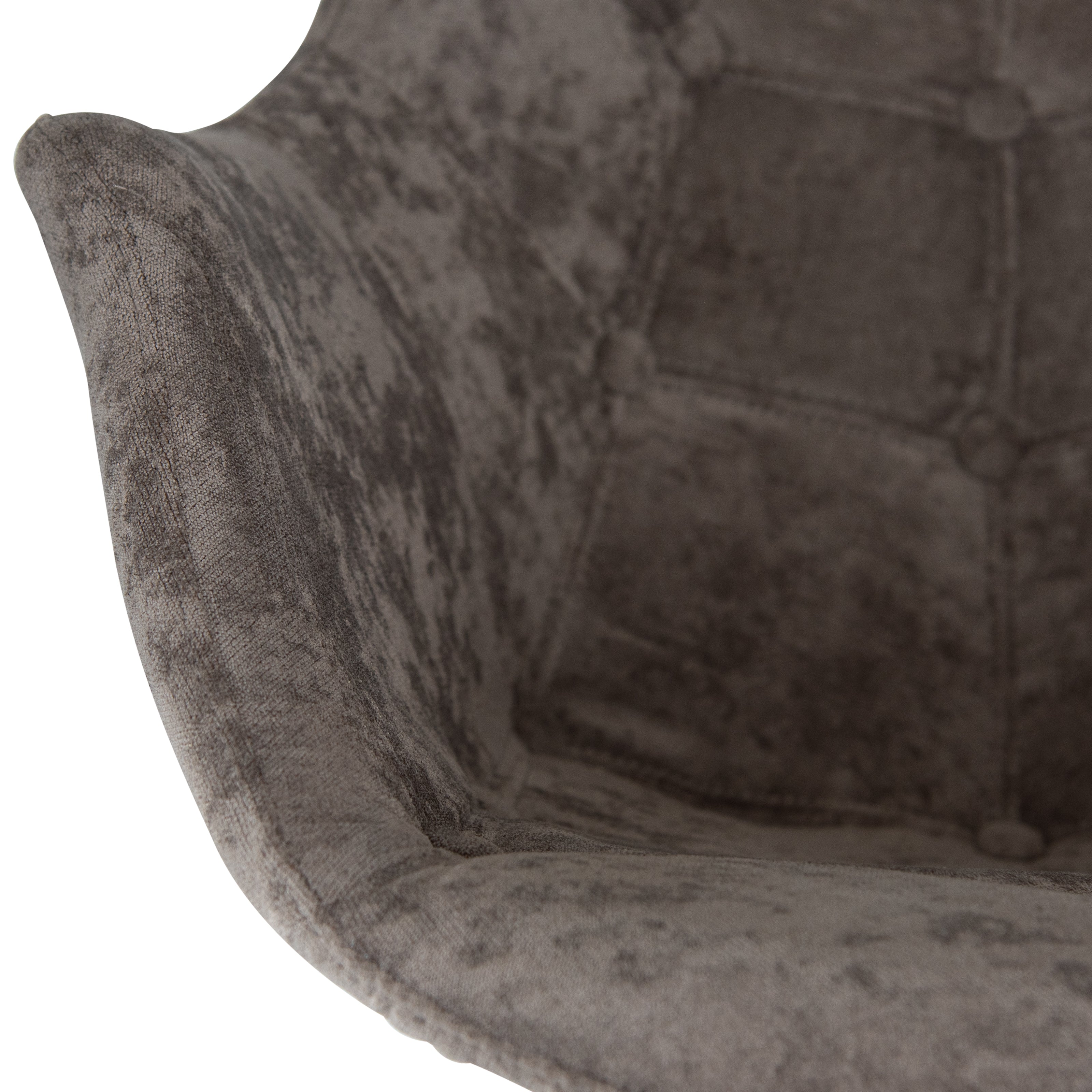 Lewie Velvet Eiffel Base Rocking Chair