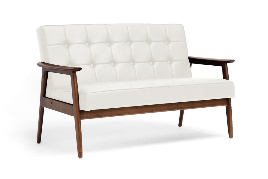 Susan Mid Century White Sofa - living-essentials