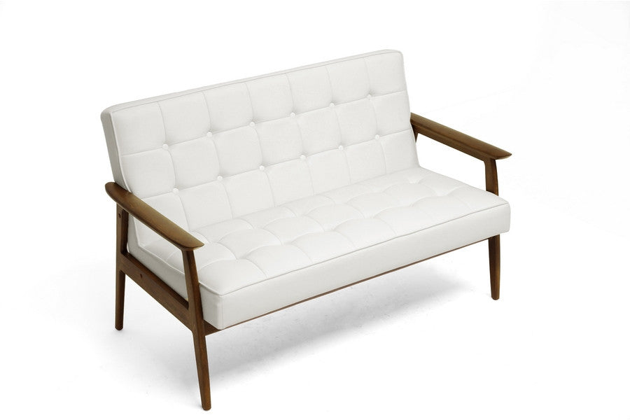 Susan Mid Century White Sofa - living-essentials