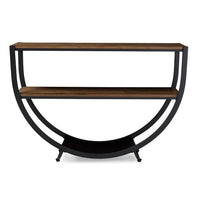 Carenza Industrial Antique Distressed Wood Console Table - living-essentials