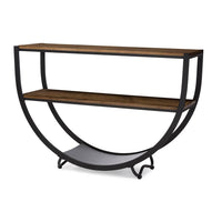 Carenza Industrial Antique Distressed Wood Console Table - living-essentials