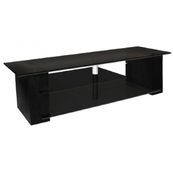 PLATEAU CRX-2V 64 Wood 64" TV Stand, Black Oak finish - living-essentials