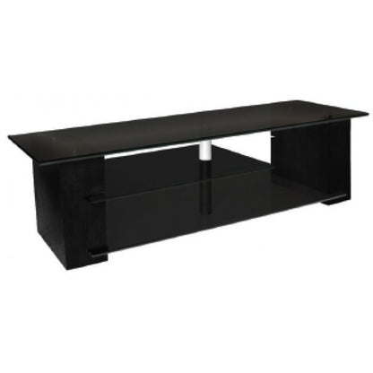 PLATEAU CRX-2V 64 Wood 64" TV Stand, Black Oak finish - living-essentials