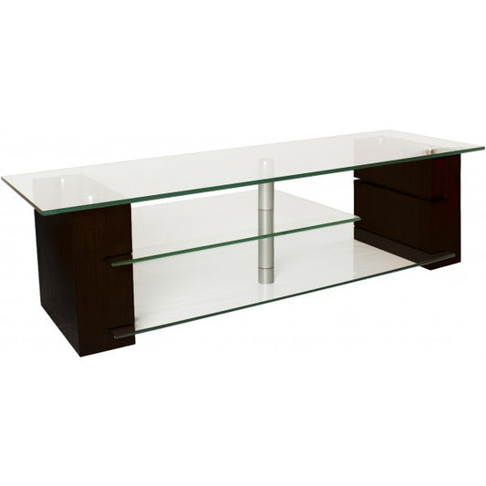 PLATEAU BALANCE 59 Wood and Glass 59" TV Stand - living-essentials