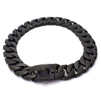 Black 32mm Cuban Link Dog Chain Collar