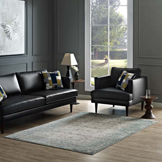 Dixon Distressed Vintage Floral Lattice 5x8 Area Rug - living-essentials