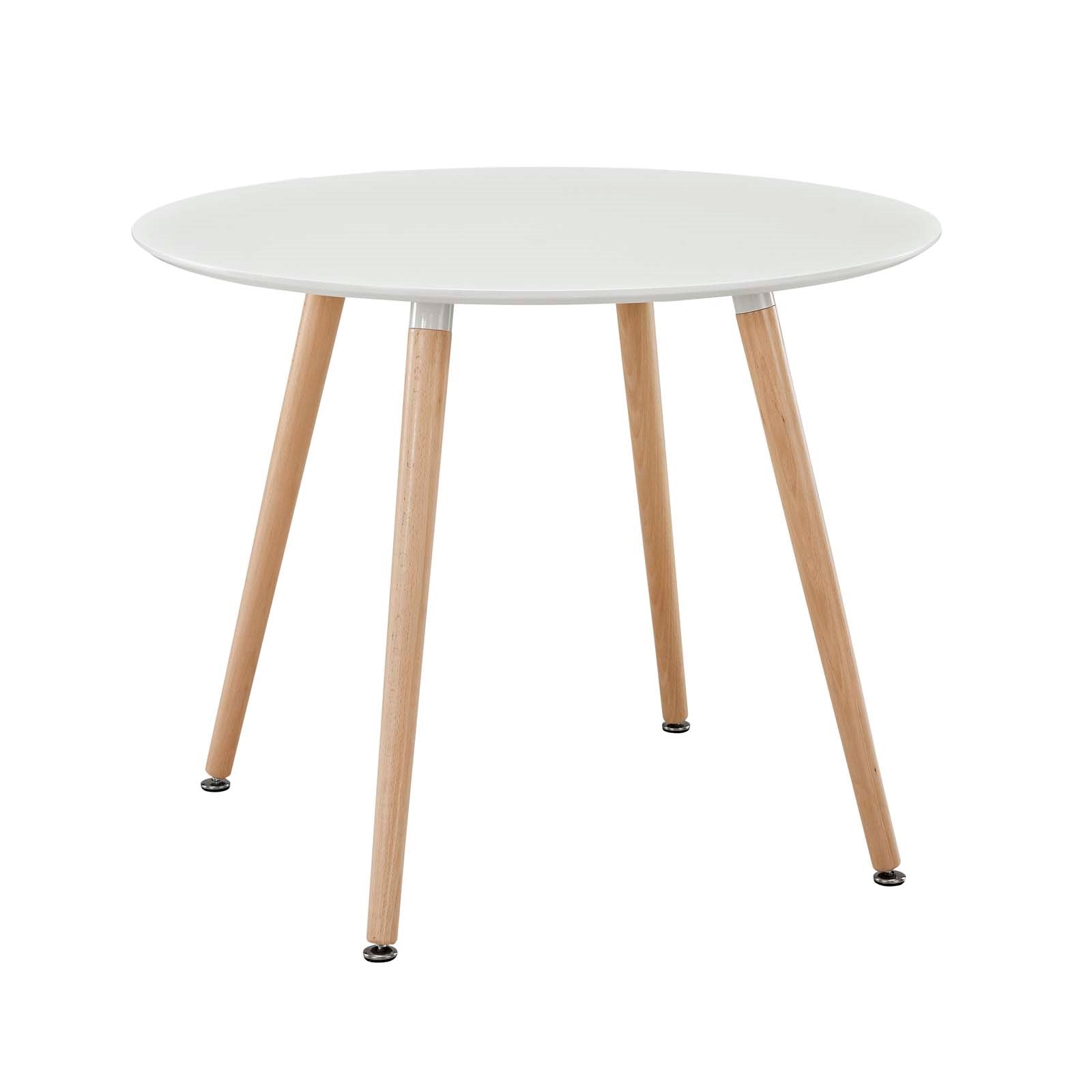 Emmett Round Dining Table in White