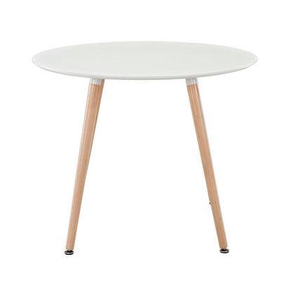 Emmett Round Dining Table in White