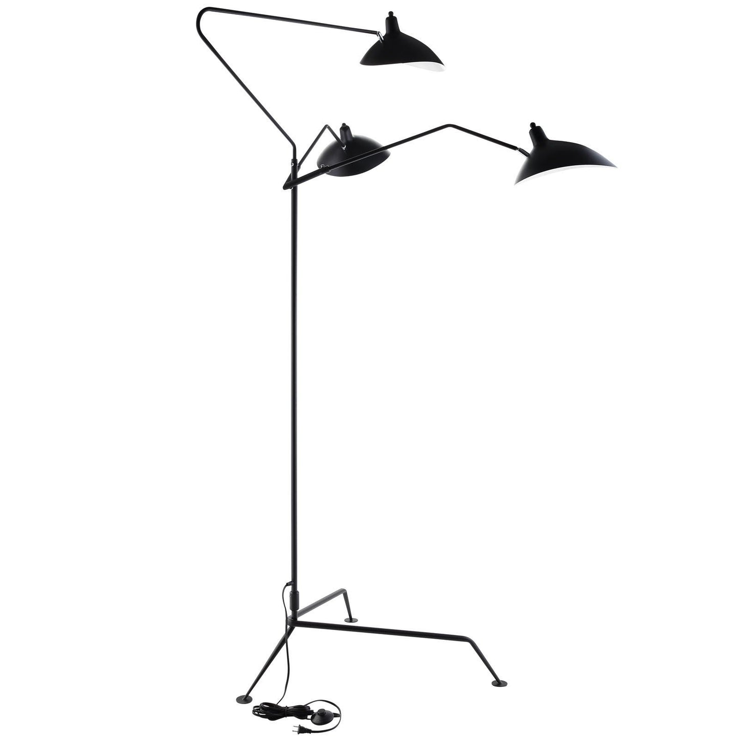 Serge Mouille Style Three Arm Standing Floor Lamp - living-essentials