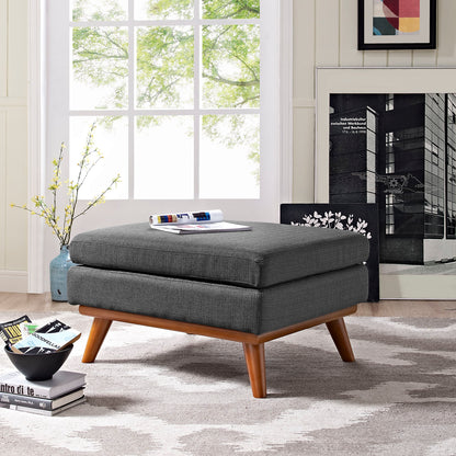 Margot Upholstered Fabric Ottoman