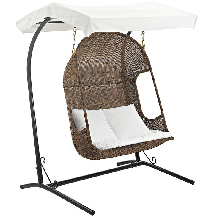 Viewpoint Outdoor Patio Wood Swing Chair - living-essentials