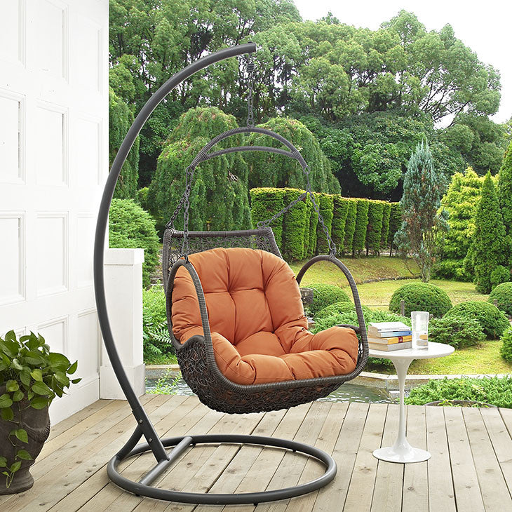Harbor Outdoor Patio Wood Swing Chair - living-essentials