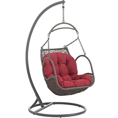 Harbor Outdoor Patio Wood Swing Chair - living-essentials
