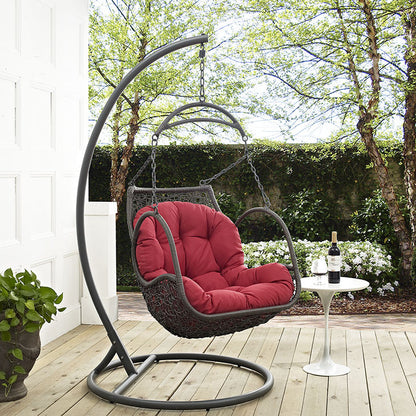 Harbor Outdoor Patio Wood Swing Chair - living-essentials