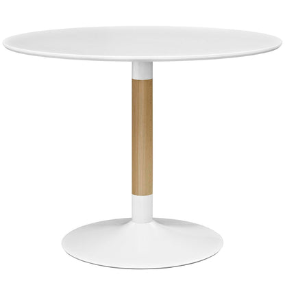 Wayne Round Dining Table in White