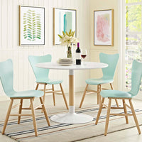 Wayne Round Dining Table in White