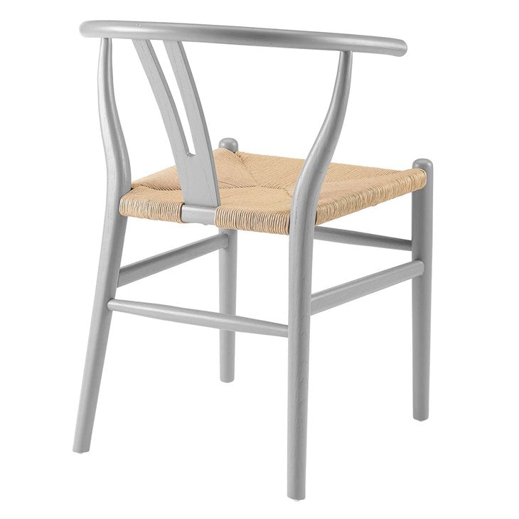 Alexander Dining Wood Side Chair in Light Gray