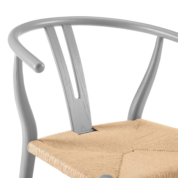 Alexander Dining Wood Side Chair in Light Gray