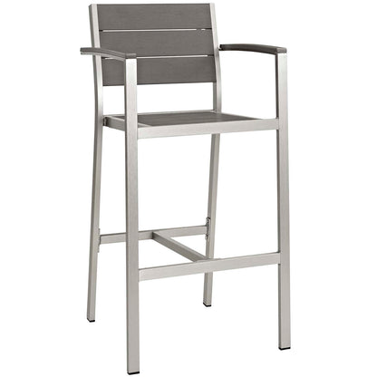 Victoria Bar Stool Outdoor Patio Aluminum (Set of 2)