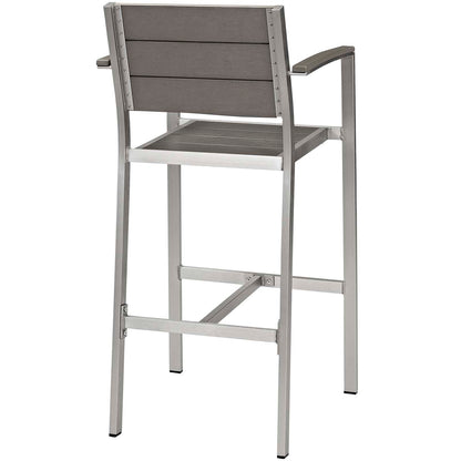 Victoria Bar Stool Outdoor Patio Aluminum (Set of 2)