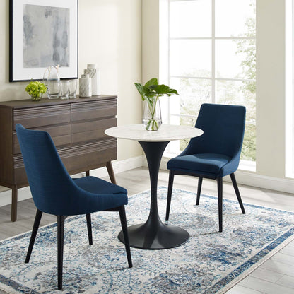 Tulip 28" Round Artificial Marble Dining Table