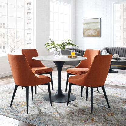 Tulip 40" Round Artificial Marble Dining Table