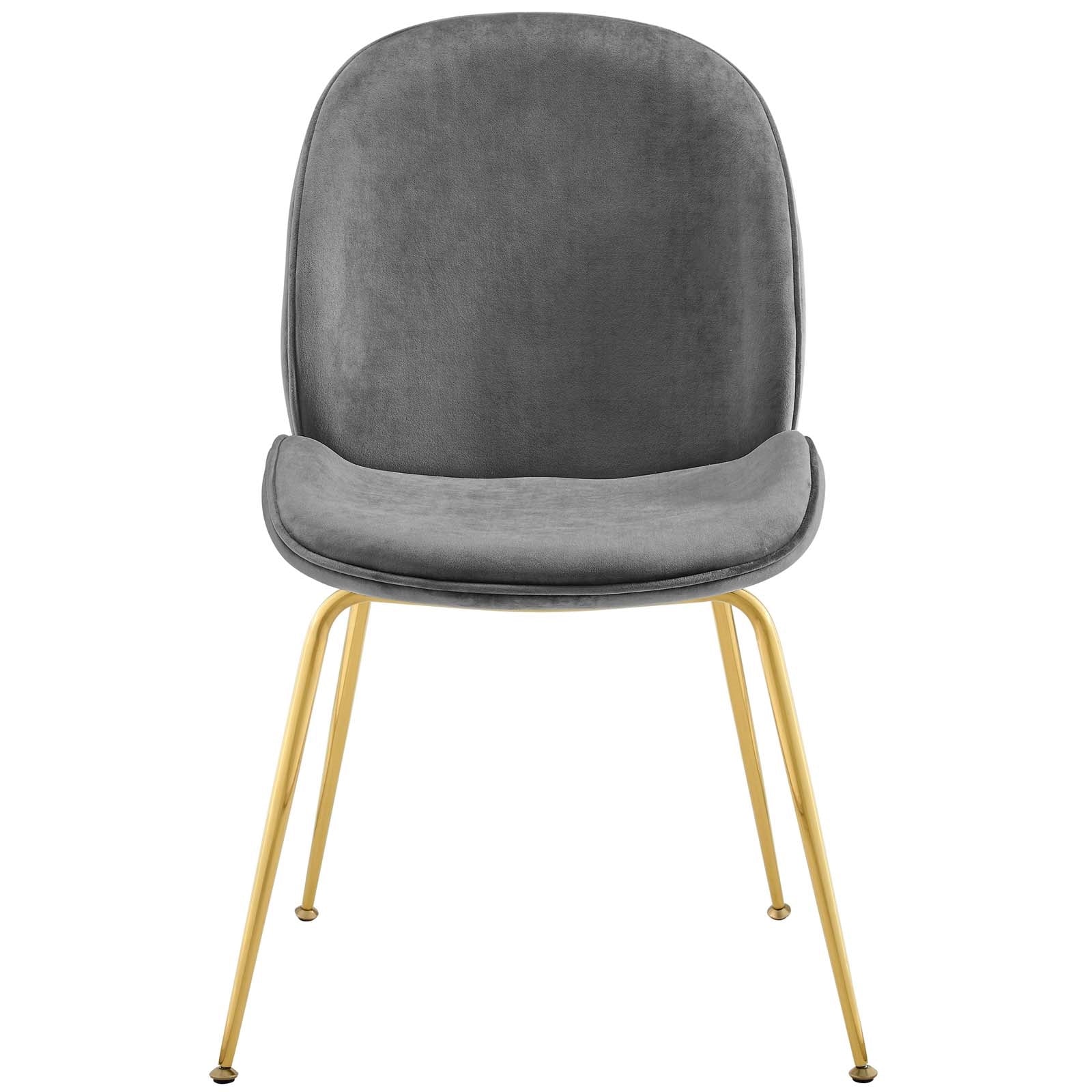 Spade Gold Velvet Dining Chair - living-essentials