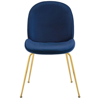 Spade Gold Velvet Dining Chair - living-essentials