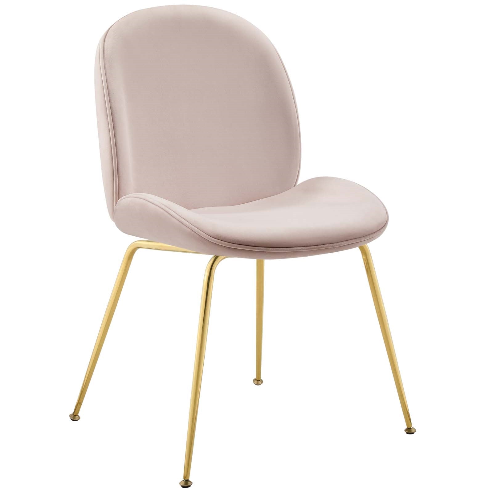 Spade Gold Velvet Dining Chair - living-essentials