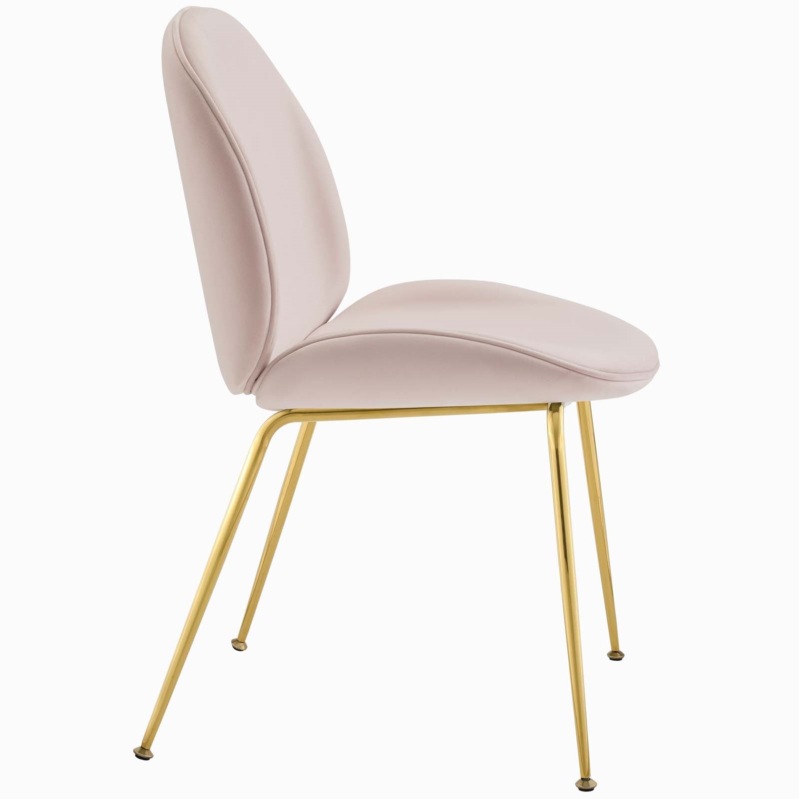 Spade Gold Velvet Dining Chair - living-essentials