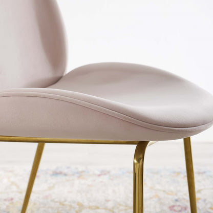 Spade Gold Velvet Dining Chair - living-essentials