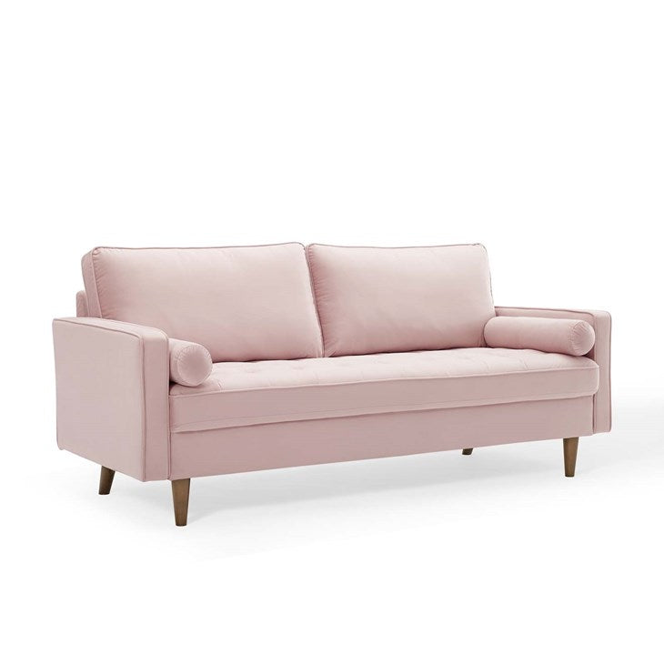 Logan Upholstered Faux Leather Sofa