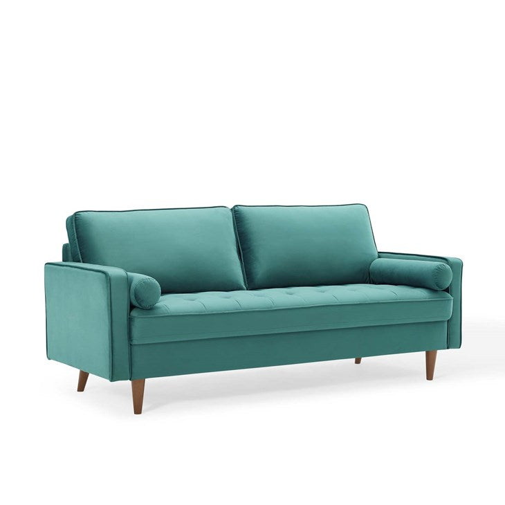 Logan Upholstered Faux Leather Sofa