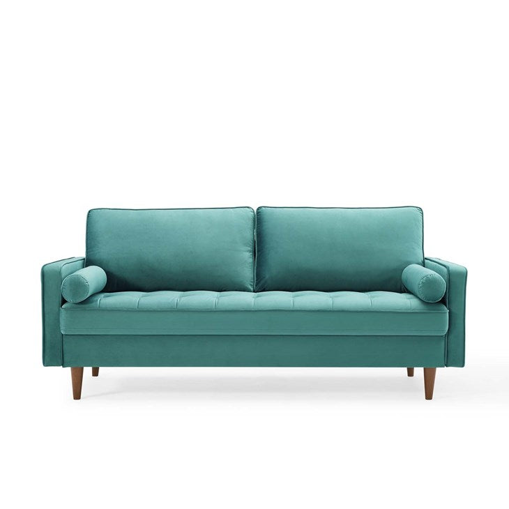 Logan Upholstered Faux Leather Sofa