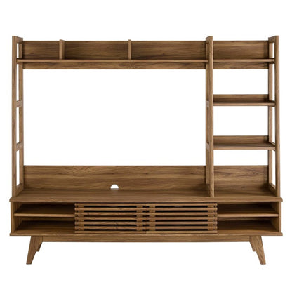 Grana TV Stand Entertainment Center in Walnut
